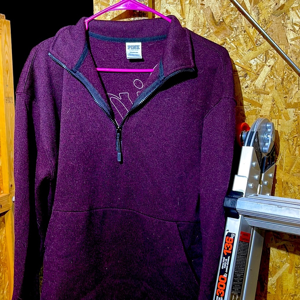 Pink 3/4 zipper